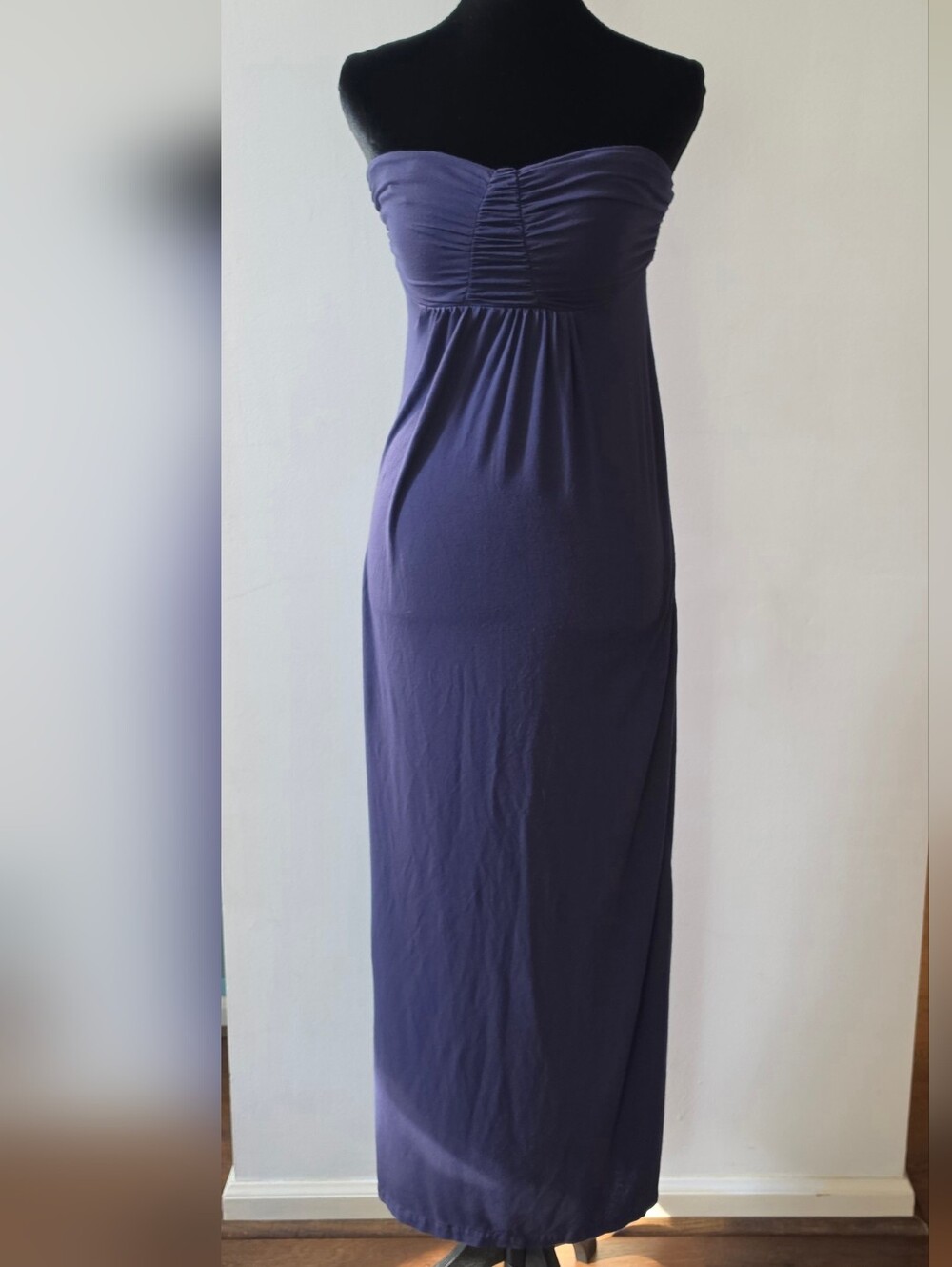 Cynthia Rowley Strapless Maxi Dress in Deep Purple